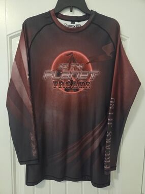 PHALANX 10th PLANET FREAKS  L/S RASHGUARD FOR GRAPPLING AND MMA- BLACK BELT